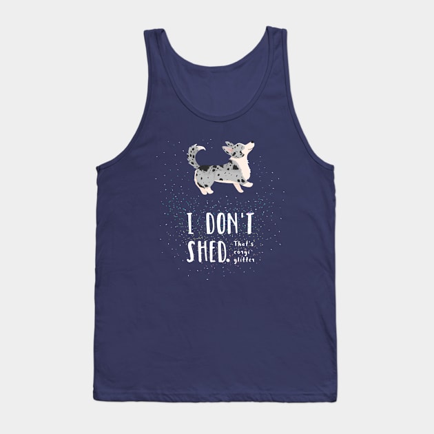 Corgi Glitter - Cardigan Welsh Corgi Tank Top by CorinnaSchlachter